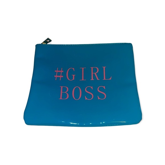 Teal & Pink #GIRL BOSS Zip Pouch - Picture 1 of 5